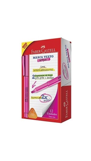 MARCA TEXTO GRIFPEN FABER-CASTELL CAIXA C/12 UNID.