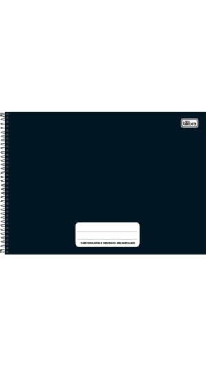 CADERNO CARTOGRAFIA CAPA DURA MASC.PEPPER COLORIDO 80F