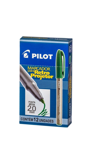 MARCADOR RETRO PROJETOR 2.0 MÉDIA PILOT CAIXA C/12 UNID.