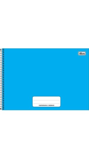 CADERNO CARTOGRAFIA CAPA DURA MASC.PEPPER COLORIDO 80F