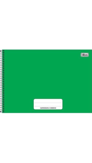 CADERNO CARTOGRAFIA CAPA DURA MASC.PEPPER COLORIDO 80F